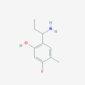 2-(1-Aminopropyl)-5-fluoro-4-methylphenol