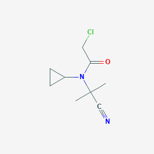 2-chloro-N-(1-cyano-1-methylethyl)-N-cyclopropylacetamide