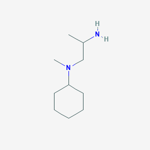 molecular formula C10H22N2 B13320983 N1-Cyclohexyl-N1-methylpropane-1,2-diamine 