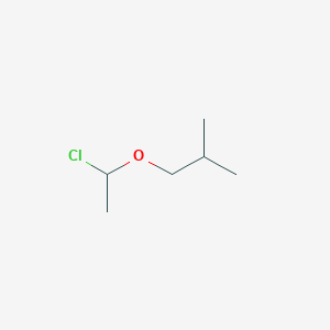 molecular formula C6H13ClO B13320992 Propane, 1-(1-chloroethoxy)-2-methyl- CAS No. 19865-33-9