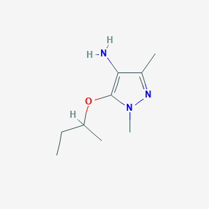 5-(butan-2-yloxy)-1,3-dimethyl-1H-pyrazol-4-amine