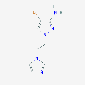 4-Bromo-1-[2-(1H-imidazol-1-yl)ethyl]-1H-pyrazol-3-amine