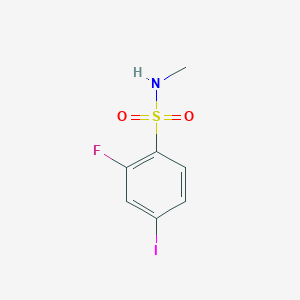 2-Fluoro-4-iodo-N-methylbenzene-1-sulfonamide