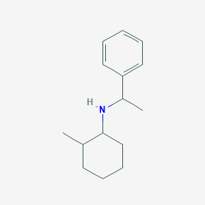 molecular formula C15H23N B13321038 2-methyl-N-(1-phenylethyl)cyclohexan-1-amine CAS No. 116692-82-1