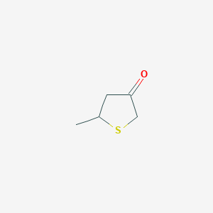molecular formula C5H8OS B1332110 5-甲硫代烷-3-酮 CAS No. 50565-24-7