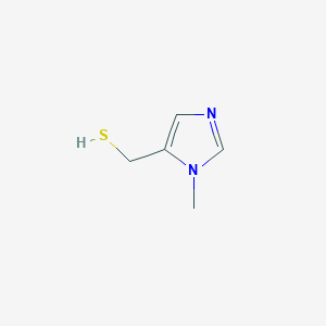 molecular formula C5H8N2S B13321106 (1-methyl-1H-imidazol-5-yl)methanethiol 