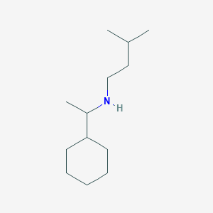 molecular formula C13H27N B13321120 (1-Cyclohexylethyl)(3-methylbutyl)amine 