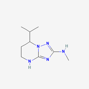 N-Methyl-7-(propan-2-yl)-4H,5H,6H,7H-[1,2,4]triazolo[1,5-a]pyrimidin-2-amine