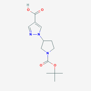 1-(1-(tert-Butoxycarbonyl)pyrrolidin-3-yl)-1H-pyrazole-4-carboxylic acid