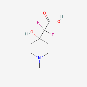 2,2-Difluoro-2-(4-hydroxy-1-methylpiperidin-4-yl)acetic acid