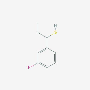 molecular formula C9H11FS B13321185 1-(3-Fluorophenyl)propane-1-thiol 