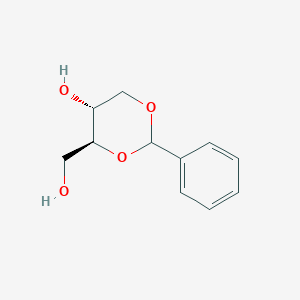 molecular formula C11H14O4 B13321197 (4S,5R)-4-(hydroxymethyl)-2-phenyl-1,3-dioxan-5-ol 