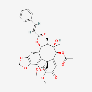 molecular formula C33H32O11 B13321210 Kadsuphilol V 