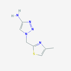 1-[(4-methyl-1,3-thiazol-2-yl)methyl]-1H-1,2,3-triazol-4-amine