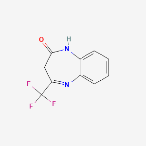 molecular formula C10H7F3N2O B1332130 4-(三氟甲基)-1,3-二氢-2H-1,5-苯并二氮杂卓-2-酮 CAS No. 2070-87-3