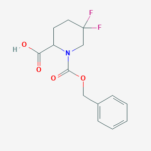 1-[(Benzyloxy)carbonyl]-5,5-difluoropiperidine-2-carboxylic acid