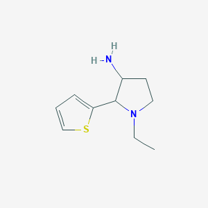 1-Ethyl-2-(thiophen-2-yl)pyrrolidin-3-amine