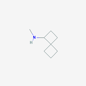 molecular formula C8H15N B13321343 N-Methylspiro[3.3]heptan-1-amine 