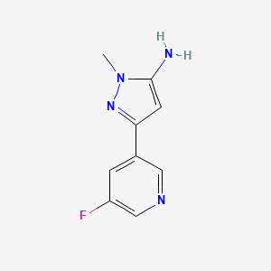 3-(5-Fluoropyridin-3-yl)-1-methyl-1H-pyrazol-5-amine