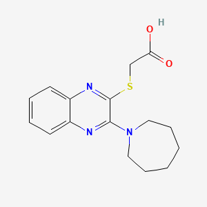 2-{[3-(Azepan-1-yl)quinoxalin-2-yl]sulfanyl}acetic acid