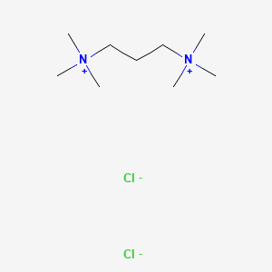 molecular formula C9H24Cl2N2 B13321422 Trimethylenebis(trimethylammonium) dichloride CAS No. 56971-22-3