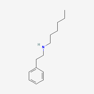molecular formula C14H23N B1332146 Phenethylamine, N-hexyl- CAS No. 24997-83-9