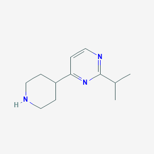 4-(Piperidin-4-yl)-2-(propan-2-yl)pyrimidine