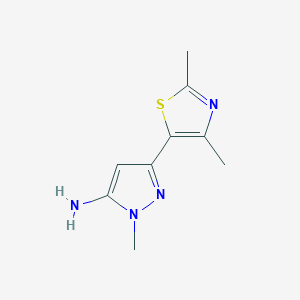 3-(Dimethyl-1,3-thiazol-5-yl)-1-methyl-1H-pyrazol-5-amine