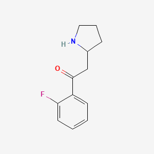 1-(2-Fluorophenyl)-2-(pyrrolidin-2-YL)ethan-1-one