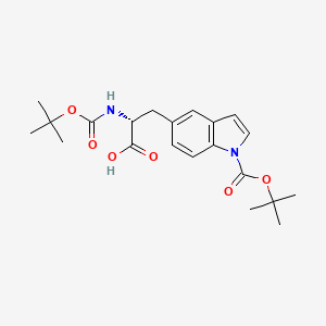 (R)-3-(1-(tert-Butoxycarbonyl)-1H-indol-5-yl)-2-((tert-butoxycarbonyl)amino)propanoic acid