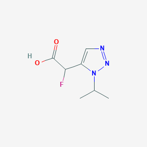 2-Fluoro-2-[1-(propan-2-yl)-1H-1,2,3-triazol-5-yl]acetic acid