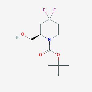 tert-Butyl (R)-4,4-difluoro-2-(hydroxymethyl)piperidine-1-carboxylate