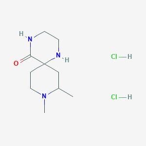 8,9-Dimethyl-1,4,9-triazaspiro[5.5]undecan-5-one dihydrochloride