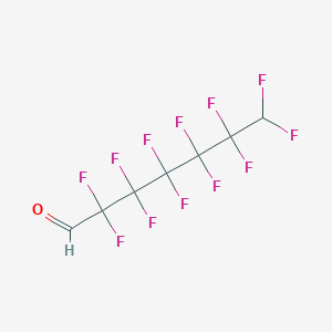 molecular formula C7H2F12O B1332153 7H-Dodecafluoroheptanal CAS No. 647-44-9