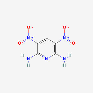 molecular formula C5H5N5O4 B1332154 3,5-Dinitropyridine-2,6-diamine CAS No. 34981-11-8