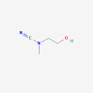 molecular formula C4H8N2O B13321554 2-[Cyano(methyl)amino]ethan-1-OL CAS No. 34065-05-9