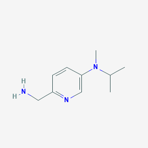 molecular formula C10H17N3 B13321564 6-(aminomethyl)-N-methyl-N-(propan-2-yl)pyridin-3-amine 