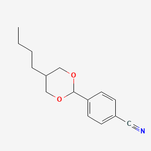 molecular formula C15H19NO2 B1332157 4-(5-丁基-1,3-二氧杂环-2-基)苯甲腈 CAS No. 74240-65-6