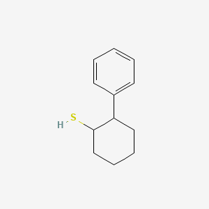 molecular formula C12H16S B13321573 2-Phenylcyclohexane-1-thiol 