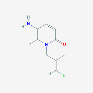 5-Amino-1-(3-chloro-2-methylprop-2-en-1-yl)-6-methyl-1,2-dihydropyridin-2-one