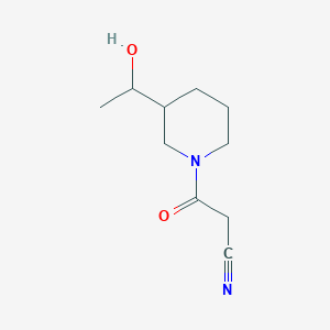 3-(3-(1-Hydroxyethyl)piperidin-1-yl)-3-oxopropanenitrile