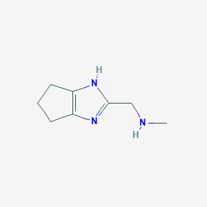 molecular formula C8H13N3 B13321610 ({1H,4H,5H,6H-cyclopenta[d]imidazol-2-yl}methyl)(methyl)amine 