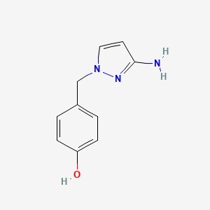 4-[(3-Amino-1H-pyrazol-1-YL)methyl]phenol