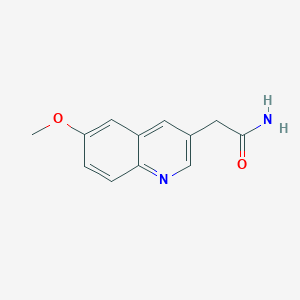 2-(6-Methoxyquinolin-3-yl)acetamide