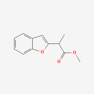 molecular formula C12H12O3 B13321678 Methyl 2-(1-benzofuran-2-yl)propanoate 