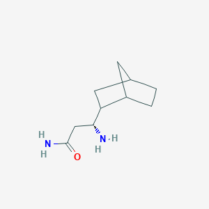 (3R)-3-Amino-3-{bicyclo[2.2.1]heptan-2-yl}propanamide