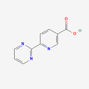 molecular formula C10H7N3O2 B13321688 6-(Pyrimidin-2-YL)pyridine-3-carboxylic acid 