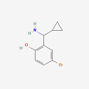 2-[Amino(cyclopropyl)methyl]-4-bromophenol