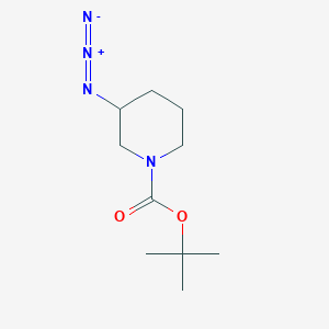 molecular formula C10H18N4O2 B1332174 叔丁基 3-叠氮代哌啶-1-羧酸酯 CAS No. 129888-61-5