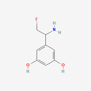 5-(1-Amino-2-fluoroethyl)benzene-1,3-diol